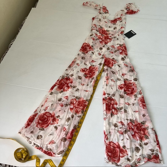 Reformation NWT Miri Roses Jumpsuit, 0 - Picture 5 of 13